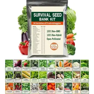 30 Variety Vegetable Seed Collection Pack – Mixed Vegetable Garden Seeds for Backyard Gardening, Raised Beds, Patio Containers and Home Garden Planting – Seeds Only, Not Live Plants