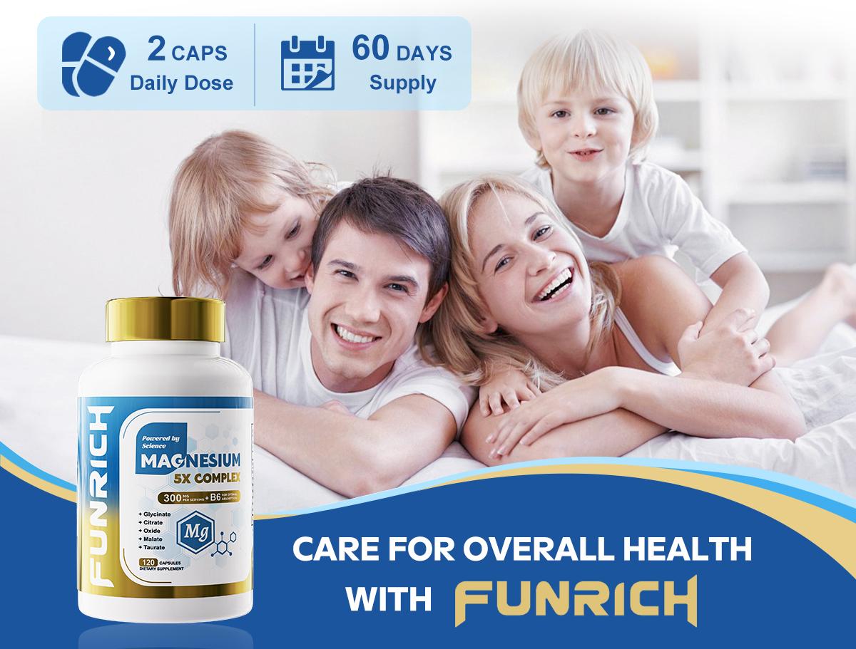 FUNRICH Move & Relax Bundle with Advanced Joint Support – Glucosamine Complex & 5 Magnesium Types – Mobility, Comfort & Relaxation