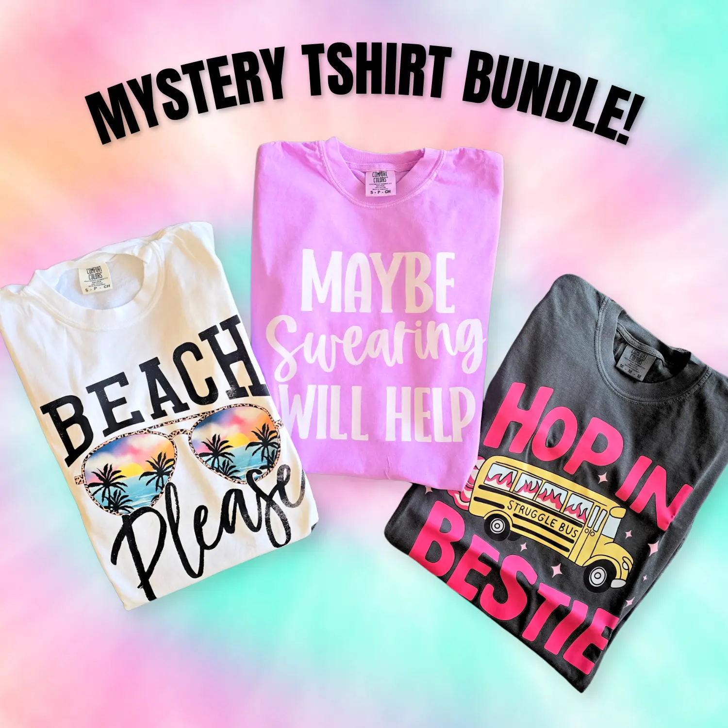 Women's Tshirt Bundle (3 Comfort Colors TShirts Included!)