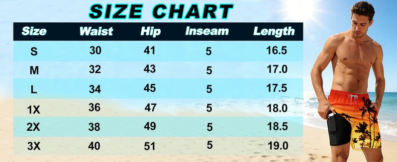 APTRO Mens Swim Trunks with Compression Liner 5 Inch Board Shorts 2 in 1 Swimwear Zipper Pockets Quick Dry 100% Polyester for All-Day Comfort Activewear