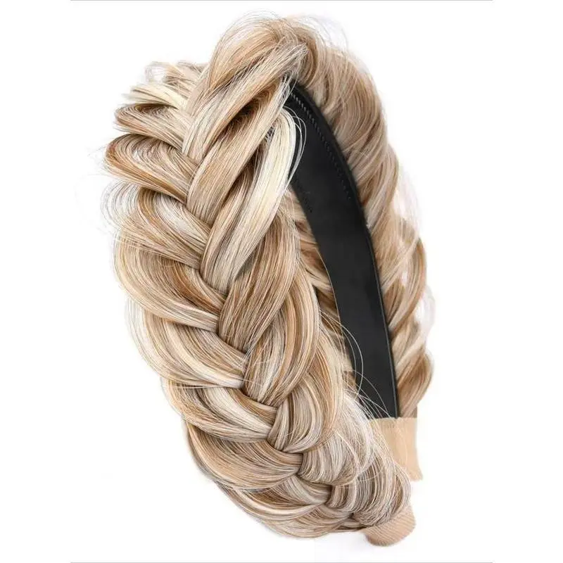 Women's High-Elastic Wide Braided Sports Headband, Woven Hair Band for Sports & Outdoor Activities, Headbands Women