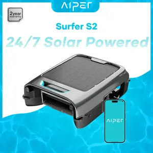 AIPER Surfer S2 Solar Pool Skimmer with APP Support, 24/7 Cleaning, Dual Charging Modes, Smart Obstacle Avoidance, Ideal for All Swimming Pool Types #dealsforyoudays