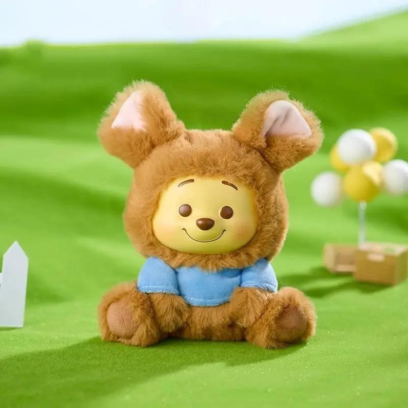 Disney Winnie the Pooh Series Mischievous Party Vinyl Plush Mystery Box,Plush Pendant Blind Box,Cute Keychain Plush Toy, Cute Collectible Figure with Snap Strap for Bags, Toys, and Gifts,Gift for Adults,Teen or Kids(Height 8.46")