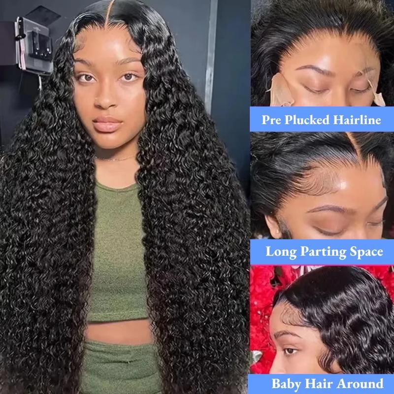 Bling Hair 34 36 Inch Curly HD 13x4 Lace Front Human Hair Wigs For Black Women Preplucked Kinky Cury Transparent Lace Frontal Wig TikTokShopBlackFriday