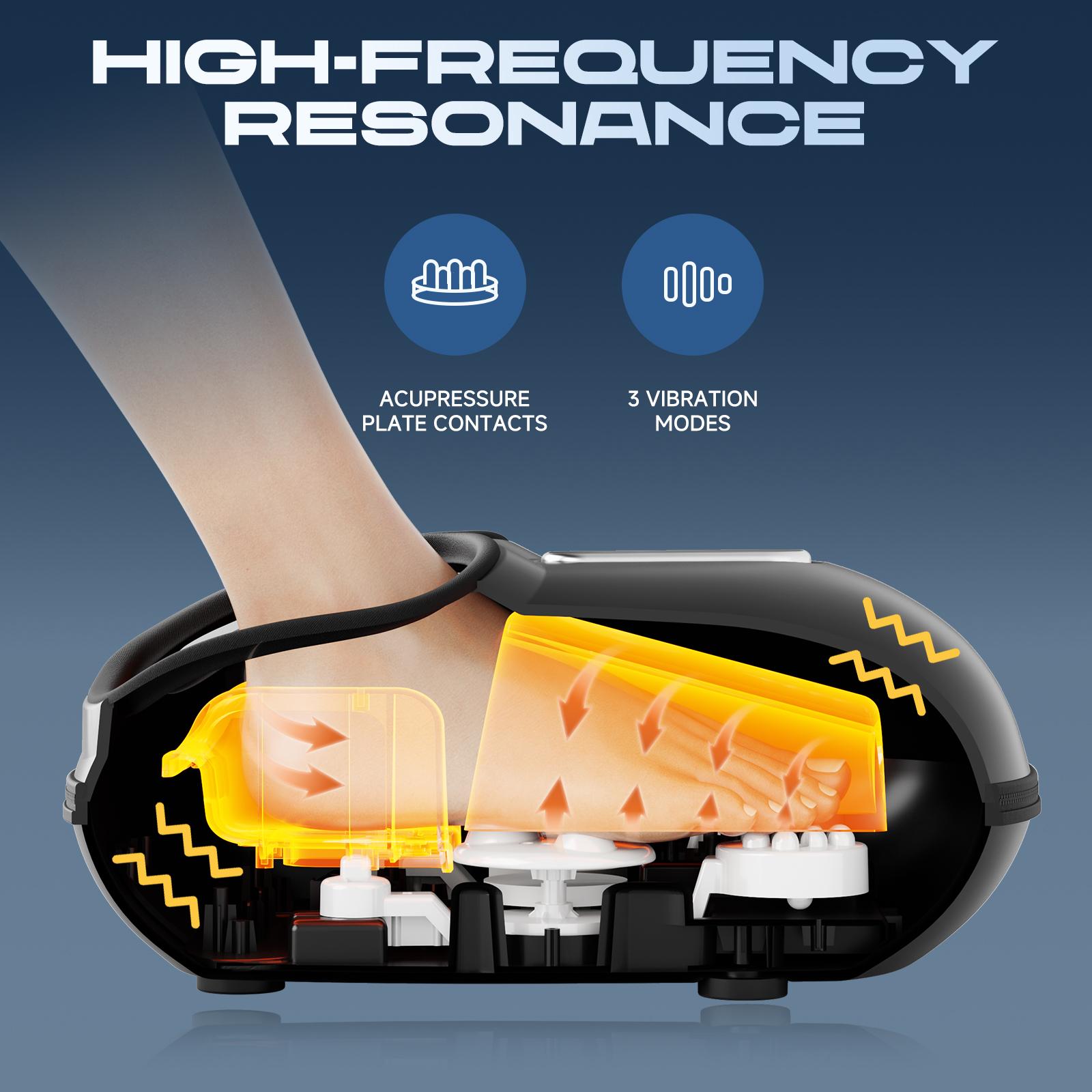 Cotsoco Foot Massager with Heat, Christmas Gifts for Women Men, Deep Kneading Electric Shiatsu Foot Massager Machine with Therapy Air Compression, improve Blood Circulation, Relax for Home or Office, Valentine's Day gifts for boyfriend and girlfriend