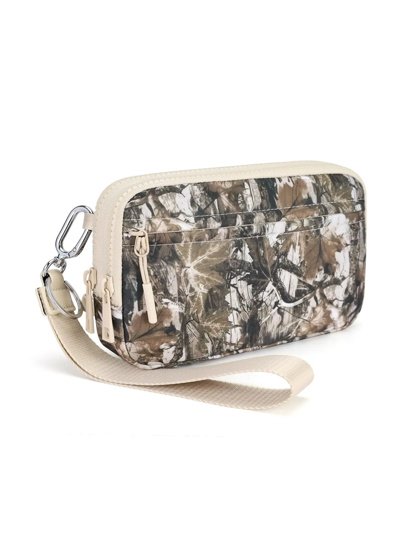 Women's Wristlet Wallet Crossbody Bag, Nylon Plaid Casual Style, 4 Zippers, Travel Credit Card & Phone Holder, Daily Use Convenience, Casual Crossbody Bags, Casual Fashion Bag