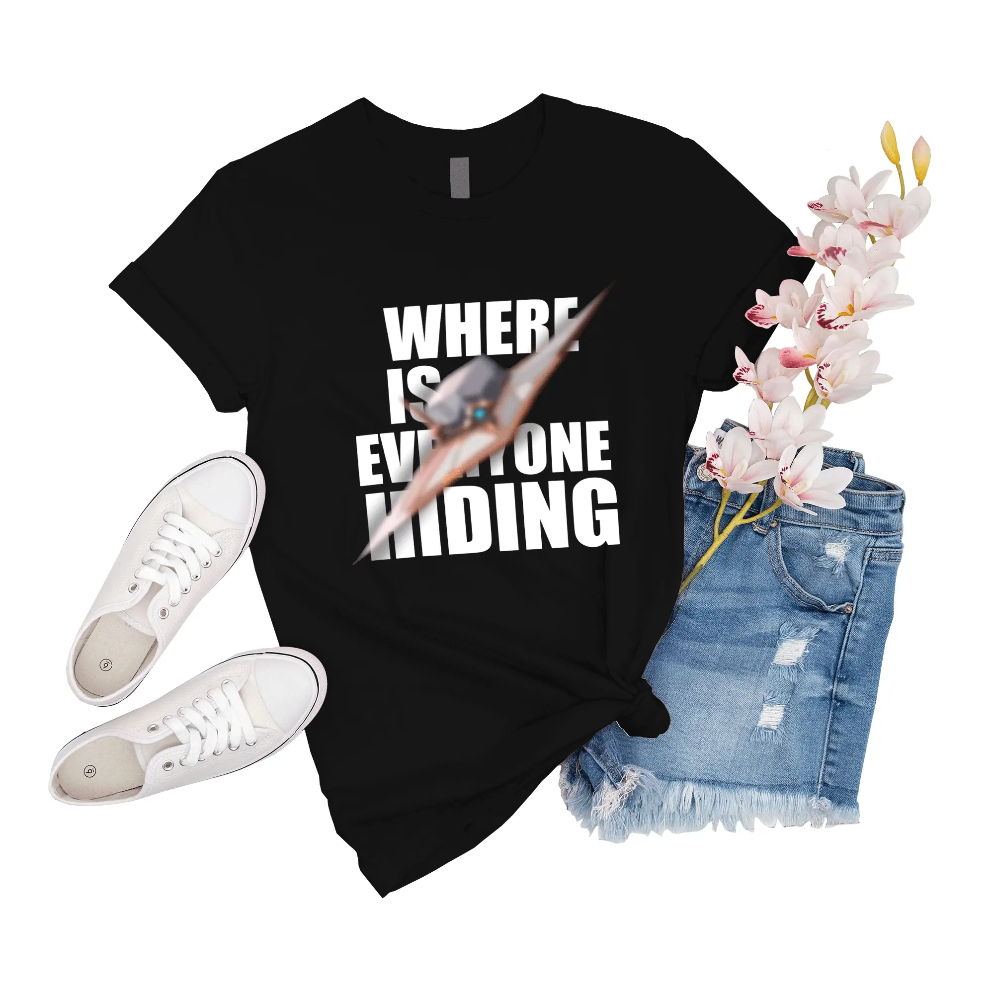 T-Shirt Unisex Cypher Valorant Where Is Everyone Hiding Friend Shirt Tee Gift For Men Boy Sleeve Event Big Girl Shirts