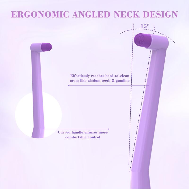 CEELIKE End Tuft Toothbrush - Single Tuft Orthodontic Toothbrush with Soft Bristles & Pointed Tip for Braces Cleaning Gentle Oral Care Non-Medical