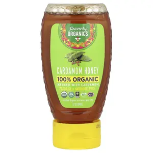 Heavenly Organics 100% Organic Cardamom Honey, 12 oz (340 g)