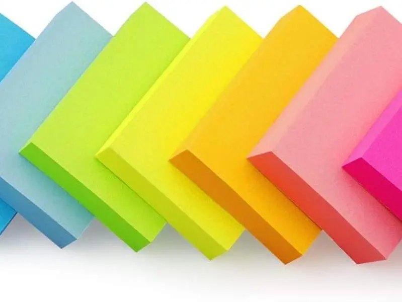 Sticky Notes 1.5x2 inch Bright Colors Self-Stick Pads 8 Pads/Pack 100 Sheets/Pad Total 800 Sheets