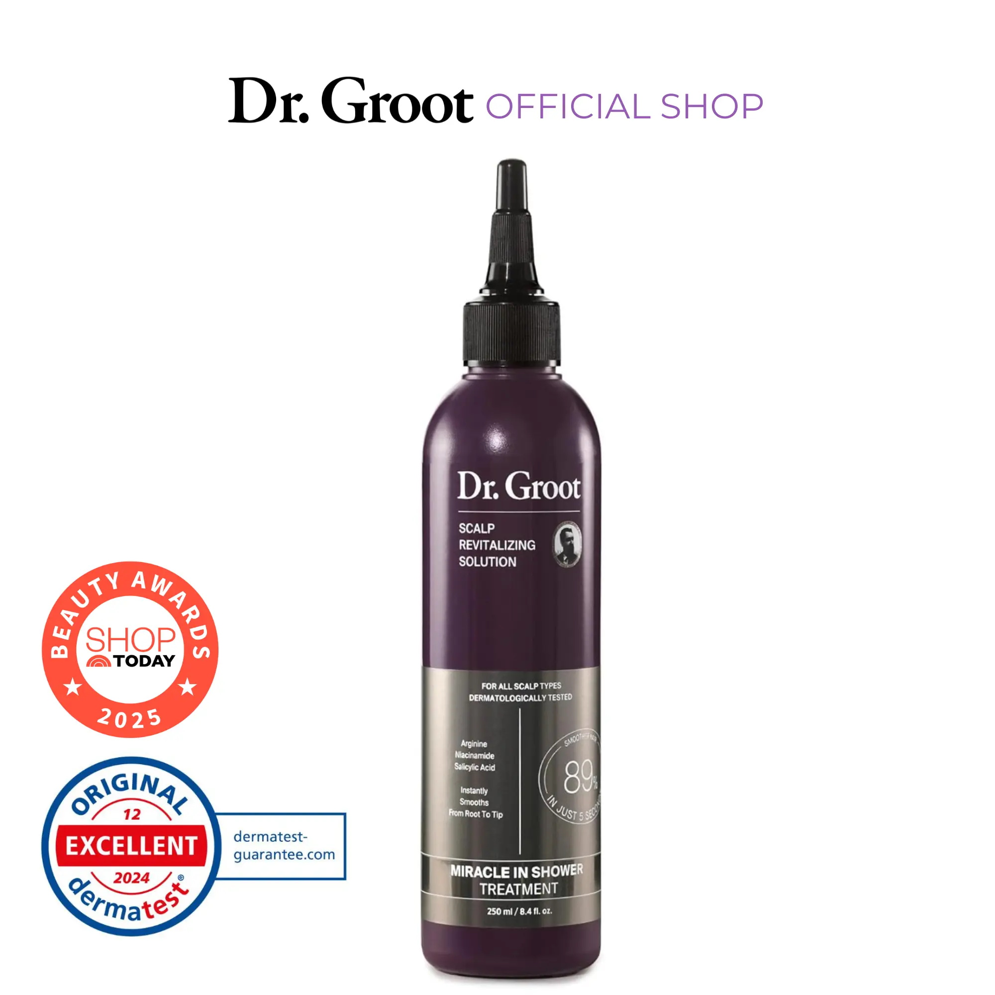 Dr. Groot Miracle in Shower Treatment for Hair Loss, Korean Hair Care, 5 Seconds to Smooth Hair, Rosemary Oil