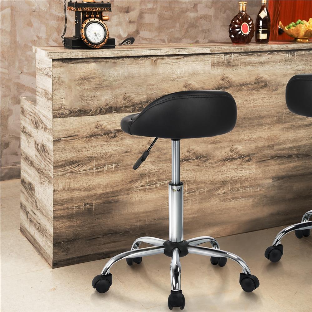 Yaheetech Height Adjustable Rolling Swivel Salon Stool Chair Hydraulic Ergonomic with Backrest Wheels for Tattoo Massage Facial Spa Manicure Dentist Clinic Yaheetech Height Adjustable Rolling Swivel Salon Stool Chair Hydraulic Ergonomic with Backrest Wheels for Tattoo Massage Facial Spa Manicure Dentist Clinic