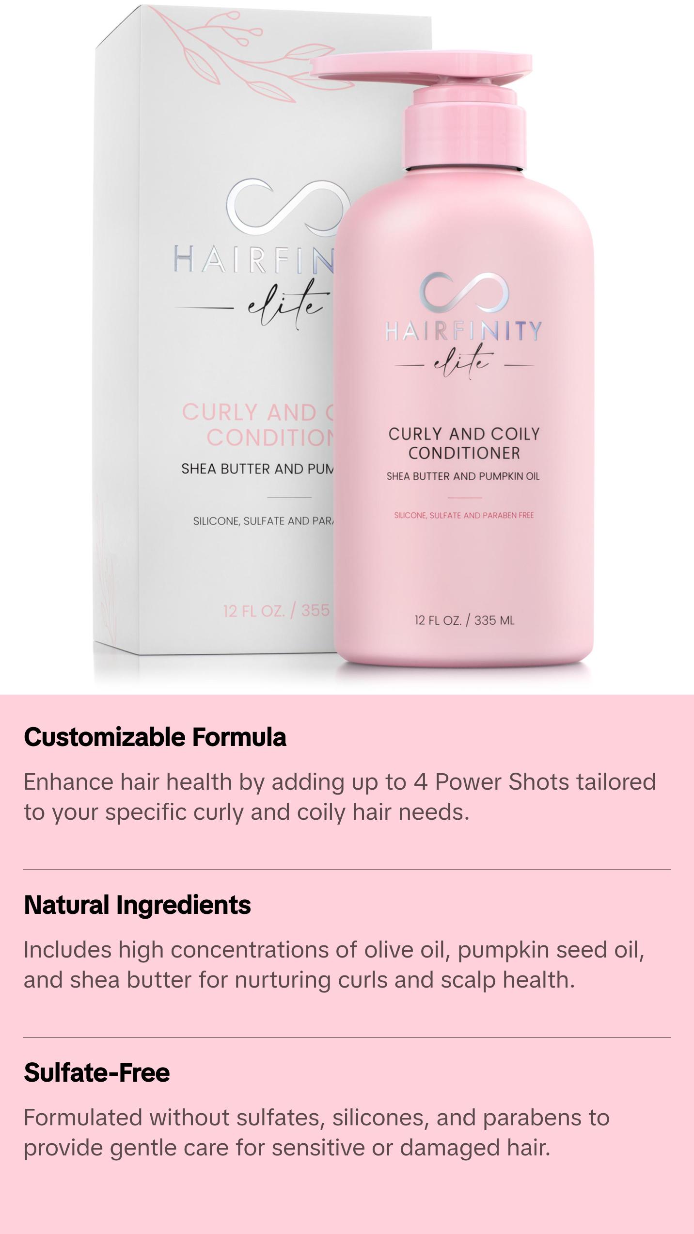 Curly and Coily Conditioner with Shea Butter and Pumpkin Oil - Customizable Formula for Ultimate Hair Health & Frizz Control Curly and Coily Conditioner with Shea Butter and Pumpkin Oil - Customizable Formula for Ultimate Hair Health & Frizz Control