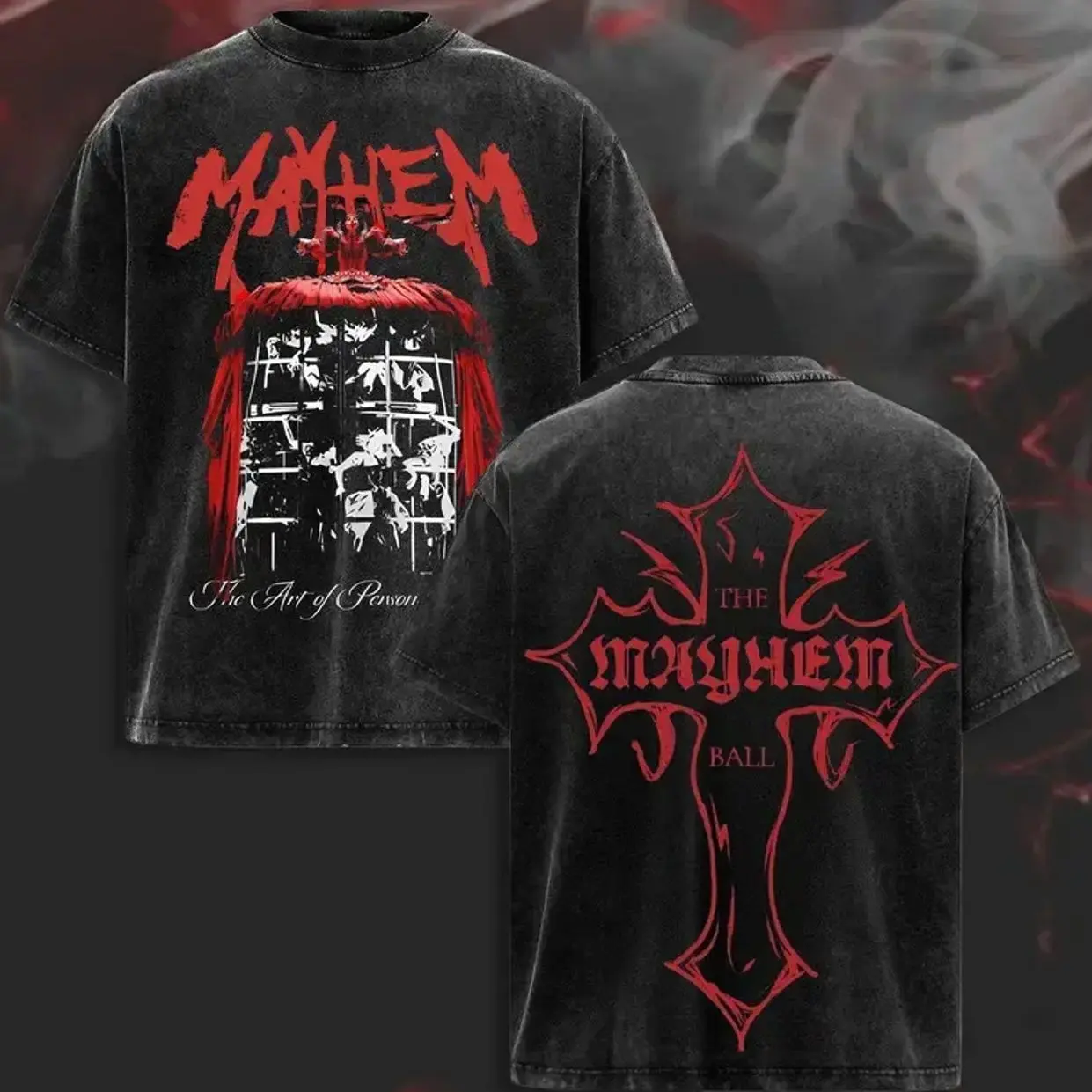 MAYHEM Featuring "Art of Personal Chaos" Pop Queen Mayhem Era Tee, Oversized Heavyweight Cotton, Double Sided Retro Concert Graphic Shirt, Shirts Casual Comfort Cotton Fabric Fit Top , Top Men's and Women's Clothing . 649