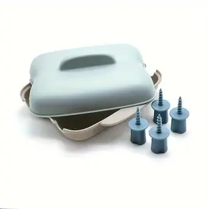 1PC Microwave Corn Steamer - Durable Plastic Vegetable & Seafood Cooker with Secure Lid for Effortless Steam Cooking, Corn Kernel Remover | Userfriendly Design | Bpafree Plastic