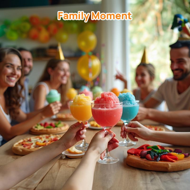 TEQUALO AD03  LED Ice-Free Slushie Machine 88 oz Capacity 6 Preset Programs Self-Cleaning Function for Milkshakes & Margaritas FathersDayGift