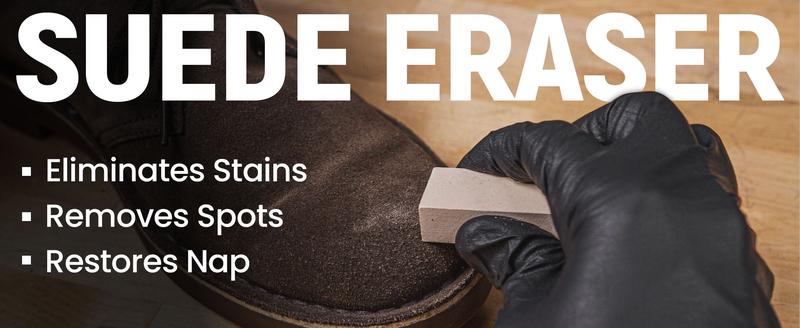 Angelus Suede & Nubuck Cleaner Kit - 1 Cleaning Eraser Block and 1 Nylon Bristle Brush - Eliminates Stains, Removes Spots, Restores Nap - UGG Cleaner for Leather Suede Shoe, Handbags, Jackets, Boots, Furniture, Cleaner For Uggs