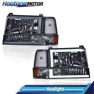CROSSDESIGN LED DRL HEADLIGHT CORNER/BUMPER LAMPS FIT FOR 1992-1996 FORD F150 F250 F350 6PCS