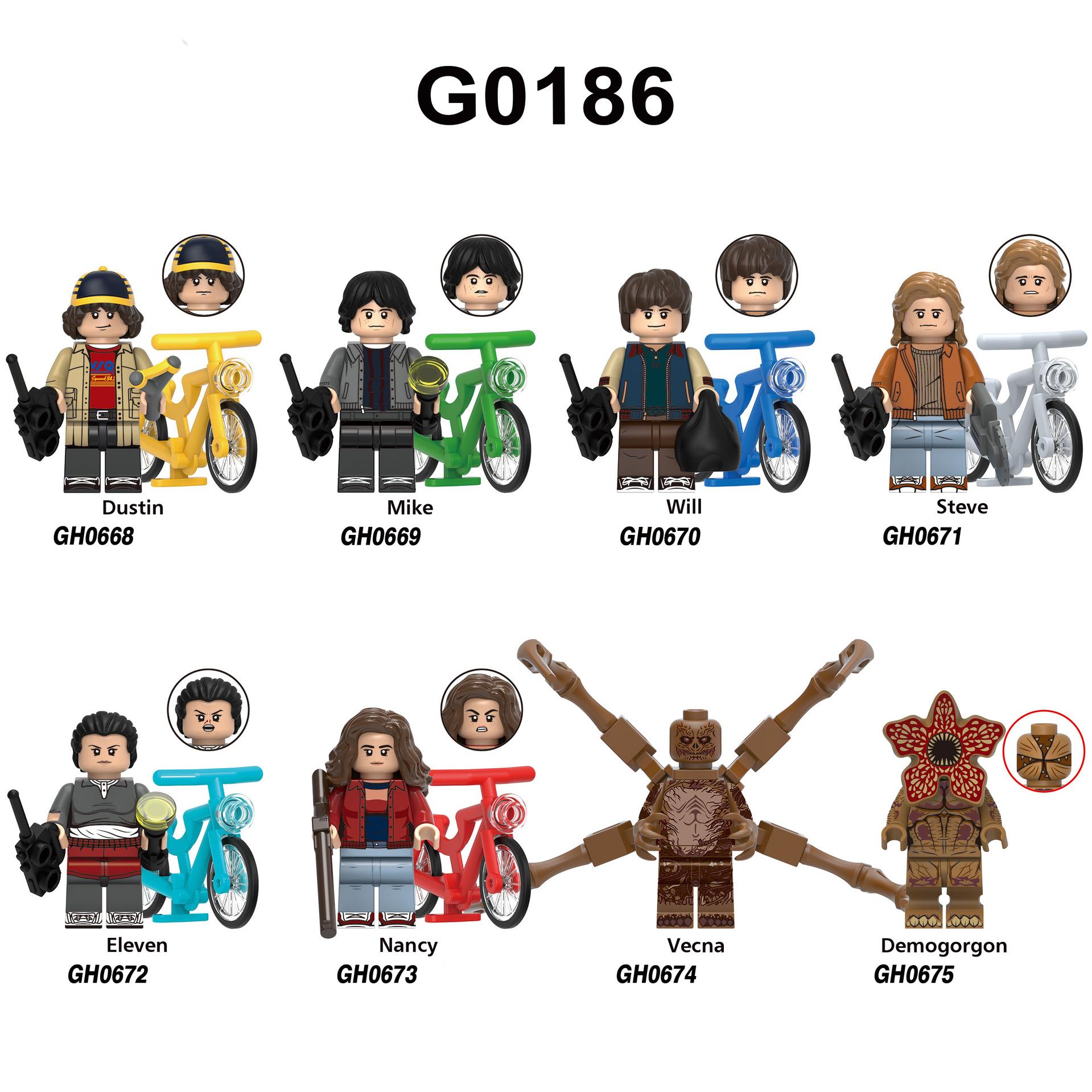 Stranger Thing Building Block Mini-Figure Set Demon Eleven TV Series Blocks Educational Toys for Kids