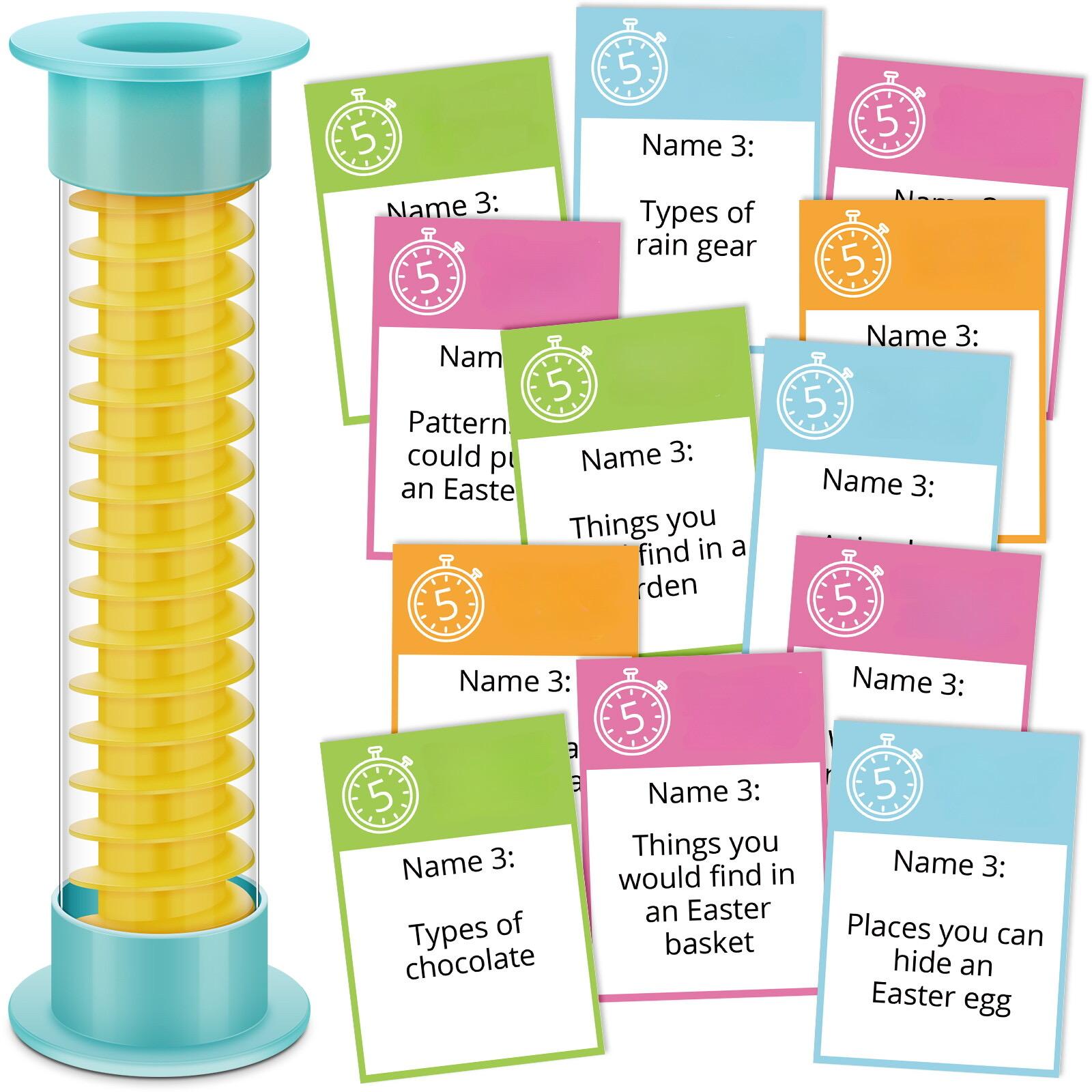 Easter Hack Fast Answer Card Game with 72 Cards & Timer, Hilarious Party Game for 2-10 Players,Quick Easy Setup Valentine's Day Galentine Night Party Card Game for Adult Family Friends Couple Easter Basket Stuffer