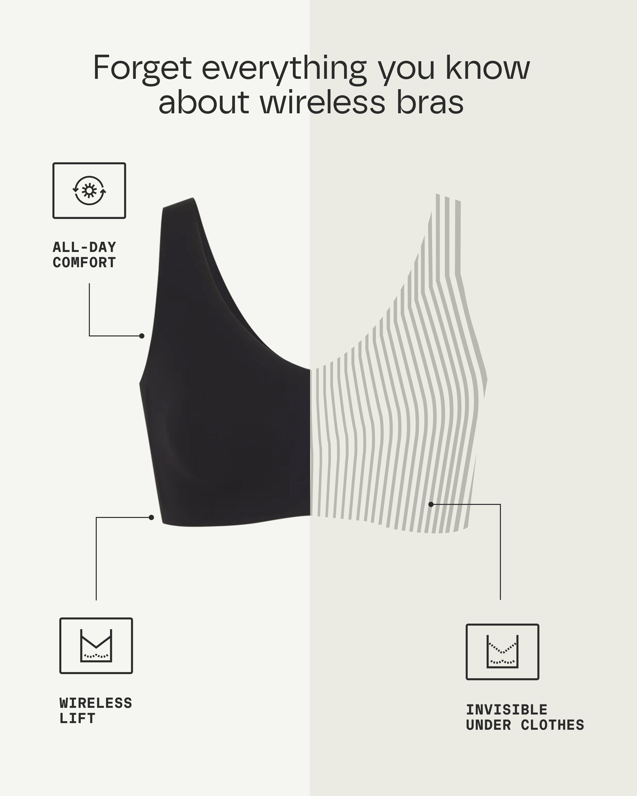 Honeylove SoftForm Wireless Bra - Comfortable Everyday Wire Free Bra