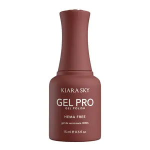 Kiara Sky Gel Pro - Mousse Be Crazy HEMA-Free + TPO Free Nail Gel Polish | Intense Pigmentation, Long-Lasting Wear | Finish: Cream 15ml