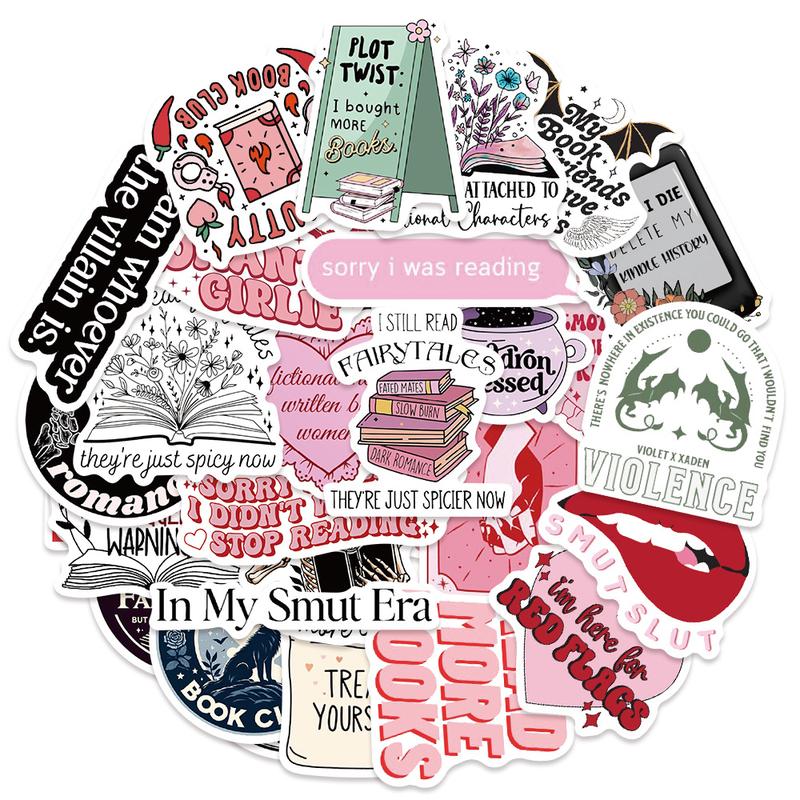 150 PCS Romance Book Stickers for Kindle, Holographic Bookish Sticker Pack Reading Glitter Vinyl Decals for Laptop Ebook Readers Water Bottles Journal Scrapbook Waterproof 150 PCS Romance Book Stickers for Kindle, Holographic Bookish Sticker Pack Reading Glitter Vinyl Decals for Laptop Ebook Readers Water Bottles Journal Scrapbook Waterproof