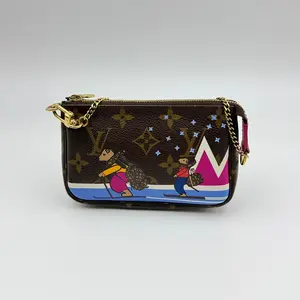 Pre-owned Louis Vuitton Coated Canvas Mini Bags Mini Christmas Pochette Accessoires