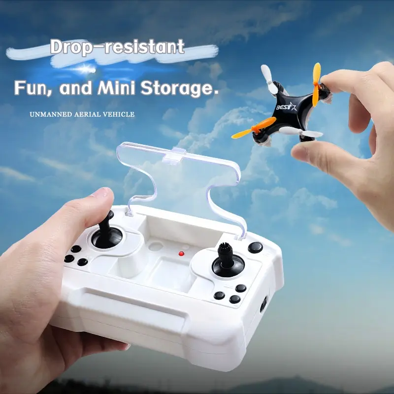 Mini Flying Toy Beginner-Friendly Toy RC Airplane with One-Touch Takeoff/Landing, Hover, Spin & 360° Flips Father's Day Christmas gift