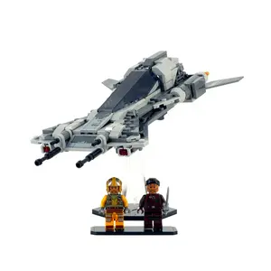 Acrylic Display Stand Compatible with LEGO 75346 Pirate Snub Fighter - Set Not Included