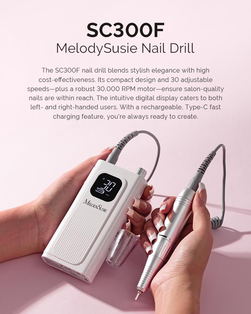Melodysusie x Prettyndivine SC300F Nail Drill & P-Plus30G Nail Lamp Gift Box