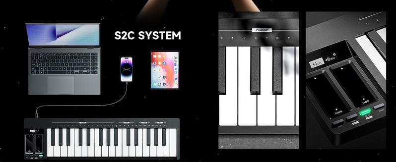 Donner KB-32M Keyboard Matching with Essential L1 Monophonic Analog Synthesizer