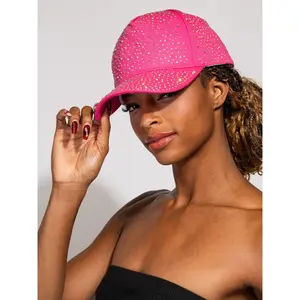 Rachel Jeweled Crystal Rhinestone Studded Baseball Cap