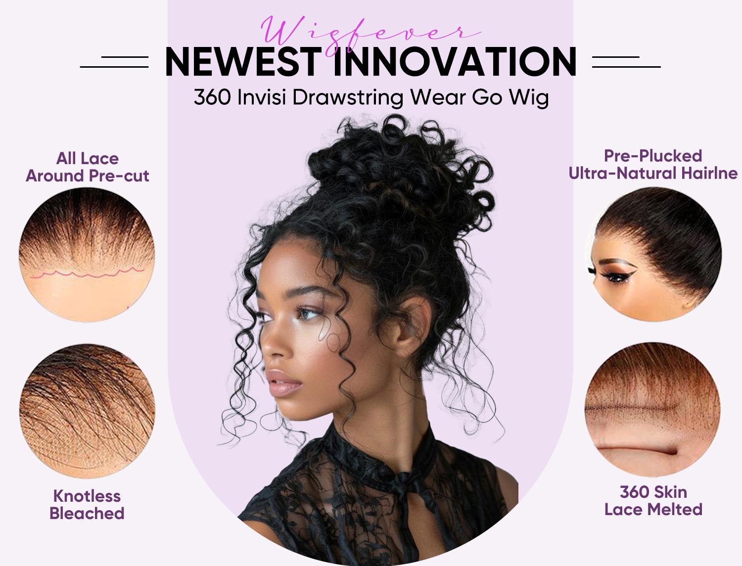 Wigfever Upgraded 360 Style Water Wave Invisi Draw-Strings Wear Go Glueless Pre-Bleached And Pre-Cut Lace Human Hair Wig #Spring Glow-Up SpringStatements