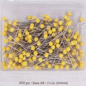 QUILTING PINS SIZE: 28-LENGTH: 1 3/4-LARGE ROUND HEADS
