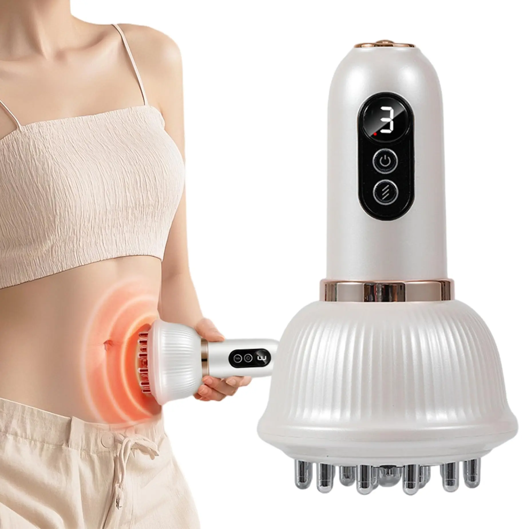USB Rechargeable Electric Massager - Relaxing Abdominal Massager Massage Devices, Portable Stylish Design for Back, Shoulders, Legs, Daily Home Use, Ideal Gift for Parents,back to school,back to school haul