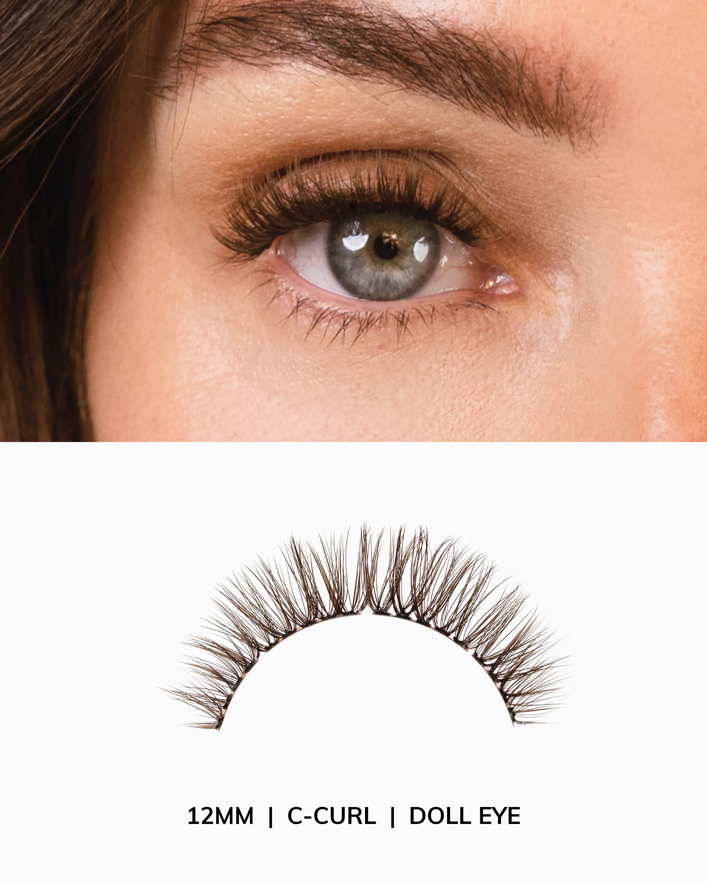 HABIT Espresso Edition Brown DIY Lash Clusters, Curl C Doll Makeup Eyelashes for Lash Clusters at Home Use, C Curl