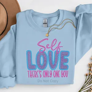 Self Love Rhinestone Transfer