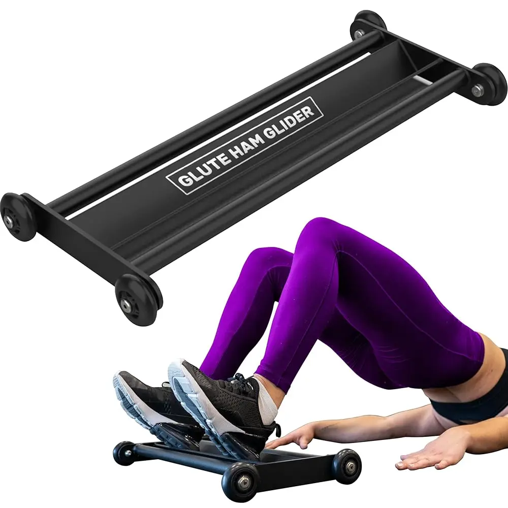 Steel Thigh Pelvic Exercise Tool Leg Sliders - Smooth-Rolling Wheels, Resistance Band-Assisted Ab Muscle Trainer, Abdominal Workout Gear for Core Exercises, Multi-Function Workout Equipment, Glute Workout Leg Sliders