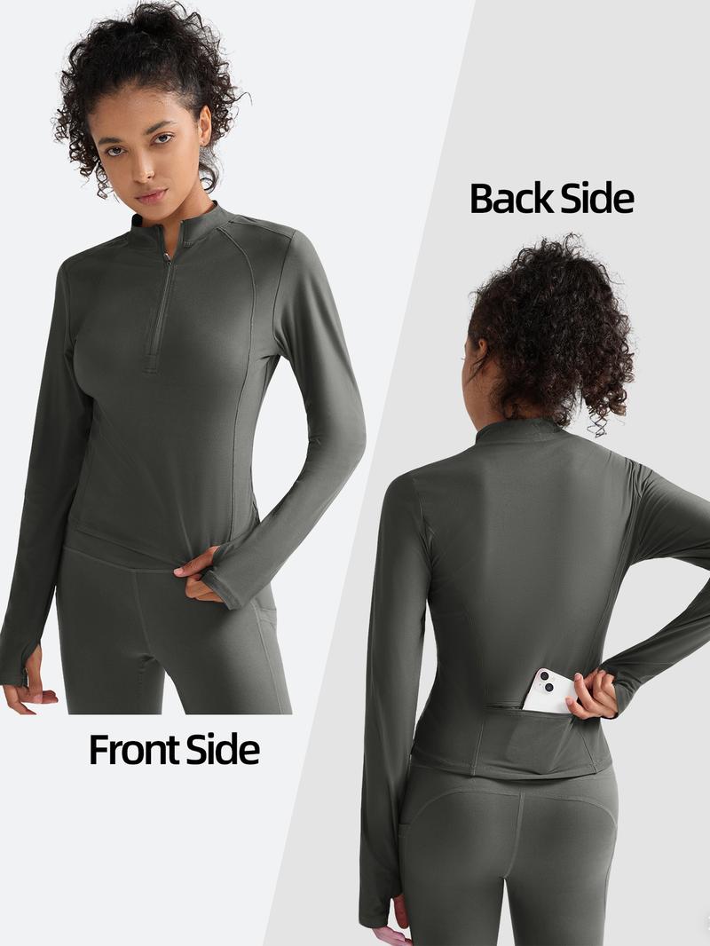 CHRLEISURE Women's Suit Workout Set Yoga Outfit Activewear for Daily Wear with Long Sleeve Top & High-Waisted Leggings