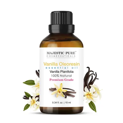 100% Natural Ingredients Vanilla Oleoresin Scented Diffuser Refill - 0.34 fl oz (10ml) Lightweight Carrier, Stress Relief for Indoors Home Fragrances Aromatherapy, Compatible with Fractionated Coconut
