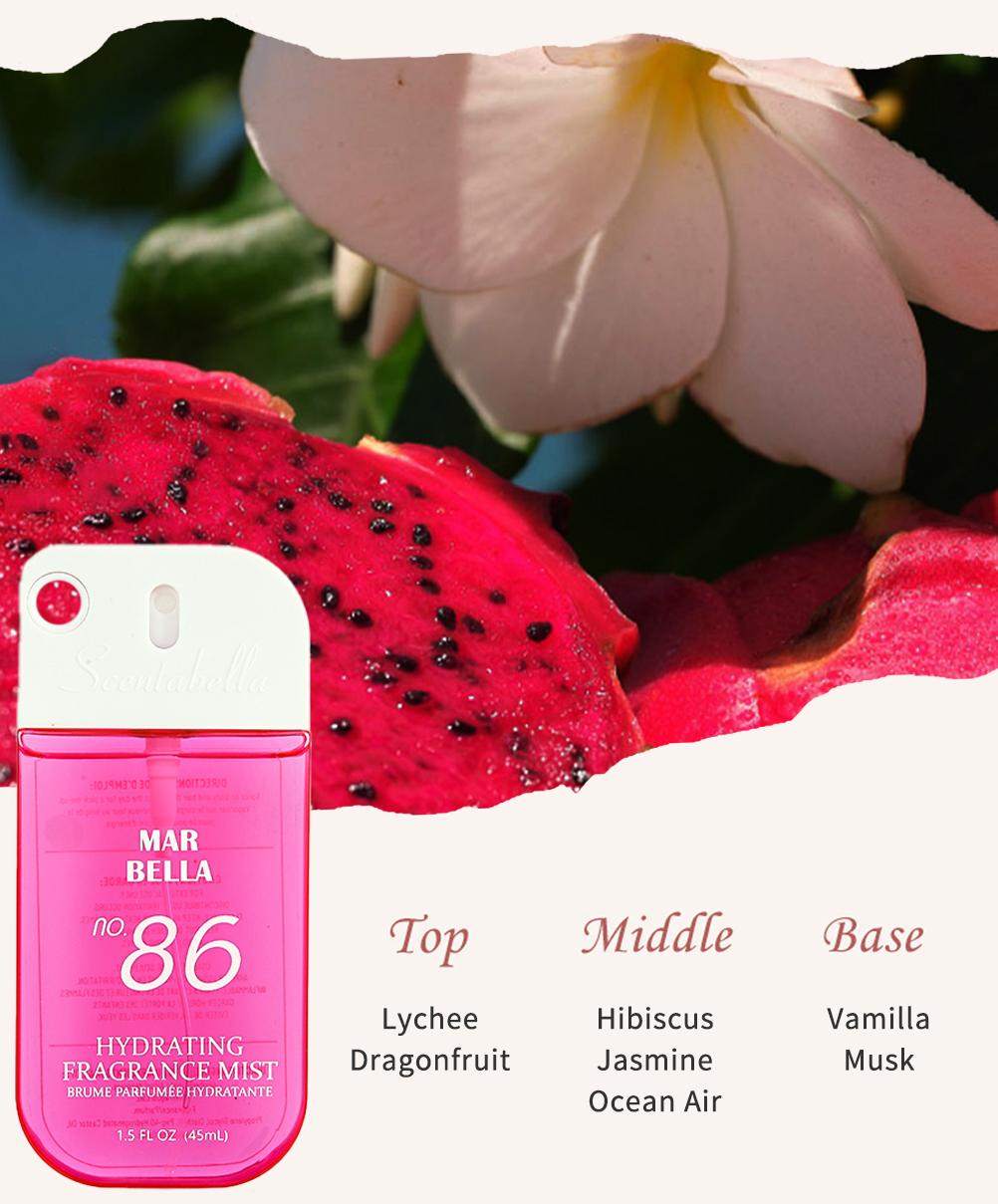 8 Scents Travel-Size Body & Hair Fragrance Mist (1.5 fl oz) - Long-Lasting Fruity & FloralFragrance for Women, Dates & Gifts