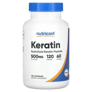 Nutricost Keratin, 120 Capsules (250 mg per Capsule) Nutricost Keratin, 120 Capsules (250 mg per Capsule)