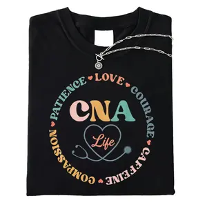 Certified Nursing Assistant CNA Life T-Shirt – Comfortable 100% Cotton Short Sleeve Wear
