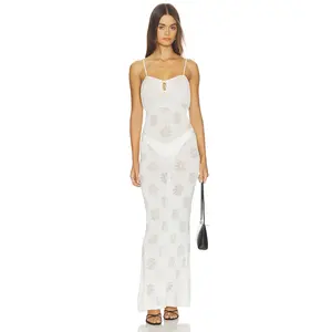 ASTA RESORT Cecilia Maxi Dress in Venetian White