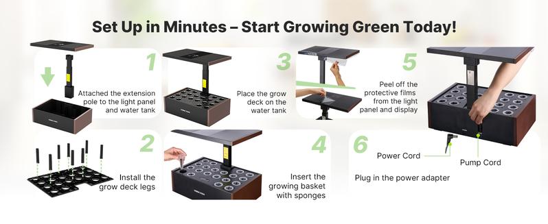 SUNCOZE Hydroponics Growing System Kit 12 Pods/20 Pods, Indoor Herb Garden with Grow Light 20W/24W/30W, 4L/10L Large Water Tank with Adjustable Height, Built-in Pump, Gardening Gifts SUNCOZE Hydroponics Growing System Kit 12 Pods/20 Pods, Indoor Herb Garden with Grow Light 20W/24W/30W, 4L/10L Large Water Tank with Adjustable Height, Built-in Pump, Gardening Gifts