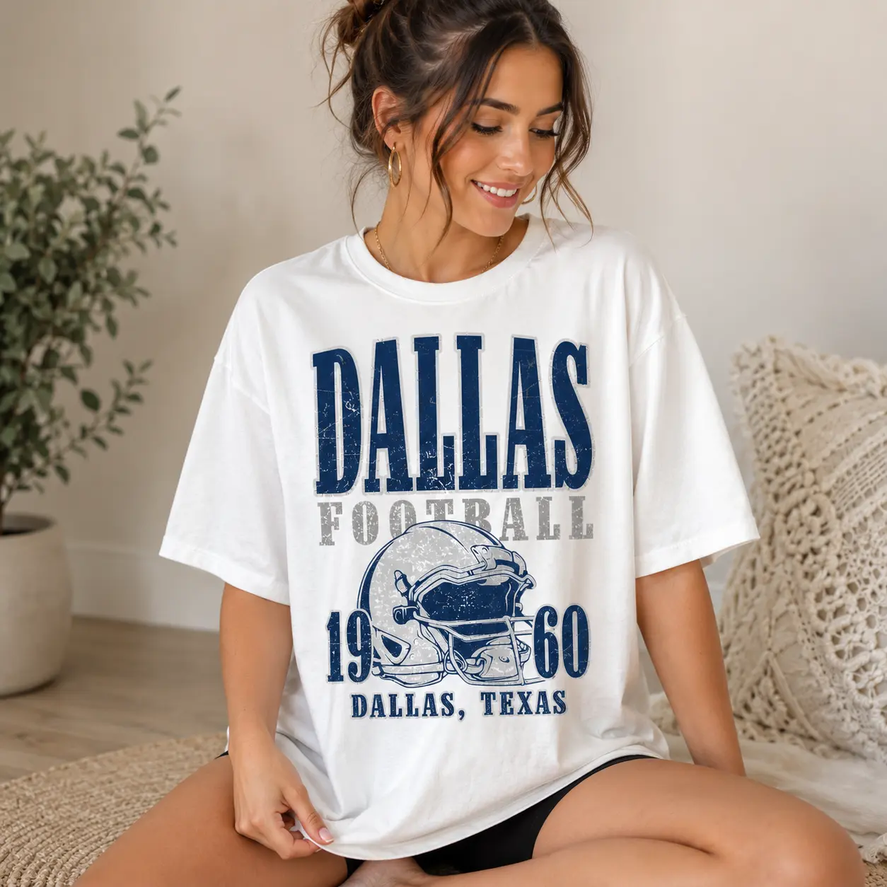Dallas Football Vintage Comfort Colors Tee