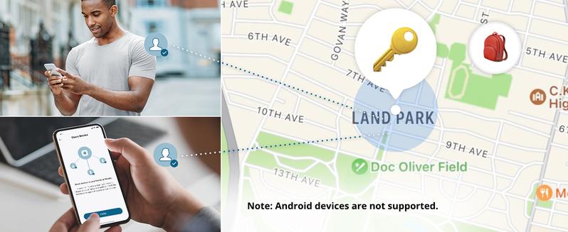 eufy Security by Anker SmartTrack Link (Black, 1-Pack), Android not Supported, Works with Apple Find My (iOS only), Key Finder, Bluetooth Tracker for Earbuds and Luggage, Phone Finder, Water Resistant