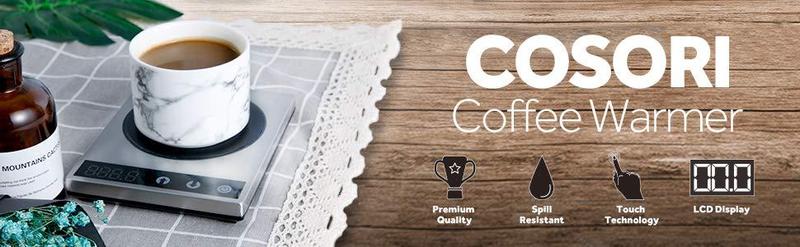 COSORI Coffee Mug Warmer & Mug Set, 17oz, Touch Control, LCD Display, 304 Stainless Steel, Home & Office, Perfect for Coffee Lovers