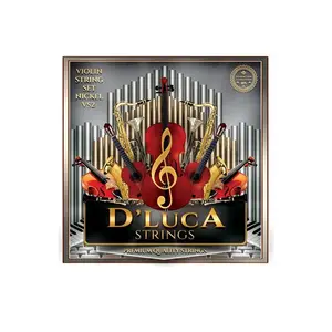 D'Luca Stainless Steel Core Flat Nickel Wound with Ball End Violin String Set 4/4